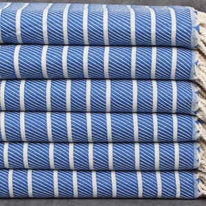 Turkish Towel Beach, Turkish Towel, Sax Blue Towel, Herringbone Towel, 40x71 Inches Bamboo Towel, bachelorette party beach towel,