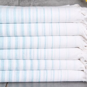 Personalized Turkish Beach Towel, Personalized Turkish Towel, Turquoise Towel, Striped Towel, 40x69 Inches Monogram Towel, Hammam Towel,