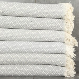 Wedding Favors, 67x75 Inches Gray Cotton Blanket, Herringbone Blanket, Bridesmaid Gifts, Turkish Blanket, Bachelorette Party Gifts,