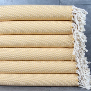 Turkish Towel, Bath Towel, Chevron Mustard Towel, 40x71 Inches Turkish Towel for Bath, Bachelor Peshtemal, Hammam Towel, Tablecloth Towel,