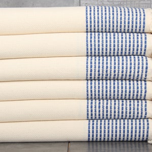 Turkish Towel Beach, Personalized Gift for him, Sax Blue Towel, Striped Towel, 36x69 Inches Bridesmaid Favors, Bridesmaid Towel,