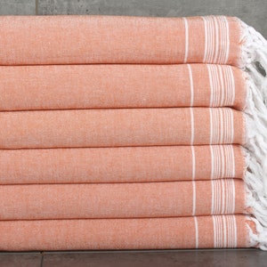 Woven Blanket, Throw Blanket Couch, Striped Blanket, 56x91 Inches Brick Cotton Blanket, Throw Blanket, Anniversary Gift For Her,
