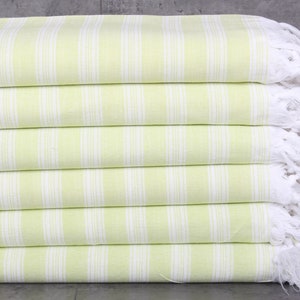 Christmas Gift Towel,  Personalize gifts, Pistachio Green Towel, Striped Towel, 40x71 Inches Embroidery Towels, Sauna Towel,