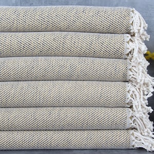 Turkish Bath Towel, Organic Beach Towel, Chevron Mustard Peshtemal, 40x71 Inches Small Blanket, Hammam Peshtemal, Picnic Peshtemal,