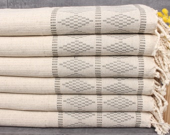 ハンドタオル、ディッシュタオル、カーキグリーンキリムデザインナプキン、20x40インチリネンタオル、ホームギフト、旅行用ディッシュクロス、ティーペシュキル、