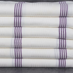 Personalized Towels, Turkish Beach Towel, Purple Striped Towel, 36x67 Inches Customized Towels, Gift Towel, Travel Towel,