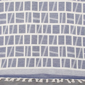 Personalized Turkish Towel, Bridesmaid Gifts, Navy Towel, Patterned Towel, 34x69 Inches Beach Towel Embroidery, Holiday Towel,