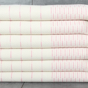 91x97 Inches Pink Cotton Throw, Custom Blanket, Boho Throw Blankets, Cappadocia Design Throw, Bachelorette Party Favors,