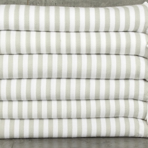 Decorative Blanket, Boho Throw Blankets, 75x103 Inches Light Gray Cotton Blanket, Bedspread, Striped Blanket, House Warming Gift,