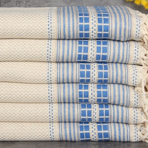 Personalized Towel, Turkish Beach Towel, Blue Towel, 38x65 Inches Linen Towel, Bridesmaid Box Towel, Summer Towel, Bathroom Towel,