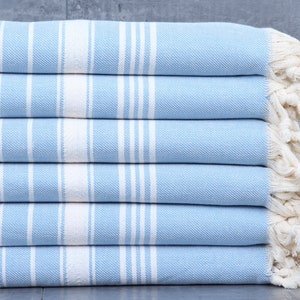 Wedding Gift Towels, Organic Beach Towel, Chevron Towel, 40x71 Inches Bridesmaid Towel Gift, Blue Peshtemal, Yoga Towel, Hotel Peshtemal,