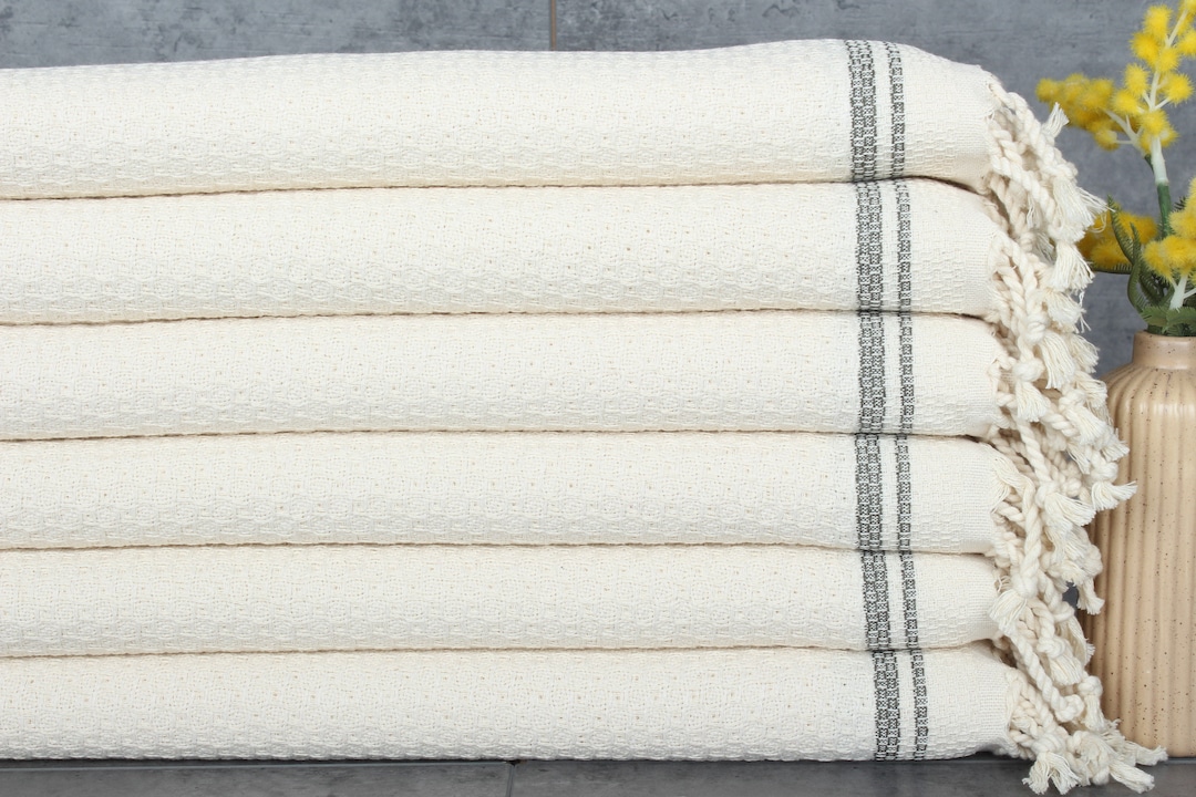 Small Bath Towels, Personalized Kitchen Towel, 18x38 Inches Khaki Green Cotton Dish Towel