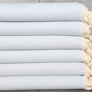 Small Towel, Face Towel, Baby Blue Peshkir, Diamond Peshkir, 20x36 Inches Personalized Gifts, Wholesale Peshkir, Hotel Towel,