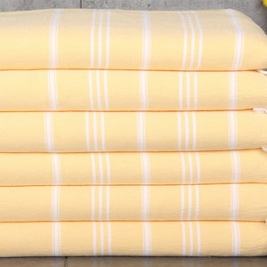 Türkisches Handtuch 60 x 100 cm, Bio Küchentuch, Geschirrtuch, Geschirrtuch, Gästetuch, senfgelbes Handtuch, Gestreiftes Handtuch