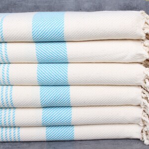 Personalized Turkish Beach Towel, Organic Beach Towel, Turquoise Towel, Polka Dot Peshtemal, 40x71 Inches Turkish Towel for Beach,