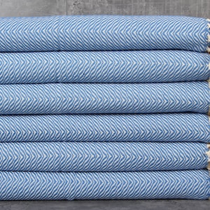 Small Towel, Face Towel, Chevron Petrol Blue Peshkir, 20x40 Inches Embroidered Towel, Decorative Dishcloth, Spa Napkin, Guest Napkin,