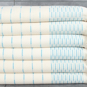 Bridesmaid Gifts, Custom Blanket, 91x97 Inches Turquoise Cotton Blanket, Cappadocia Design Blanket, Bridal Shower Gift, Bachelorette Party,