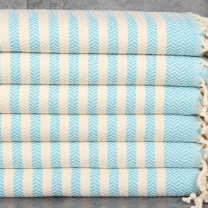 Personalized Towels, Personalized Gift Box Towel, Turquoise Towel, Chevron Towel, 40x71 Inches Bachelor Gift, Bathroom Towel,