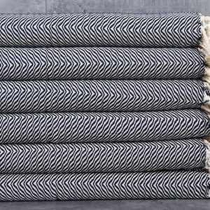 Turkish Towel, Turkish Tea Towels, Chevron Navy Napkin, 20x40 Inches Bridesmaid Gift, Holiday Washcloth, Travel Dishcloth, Little Towel,