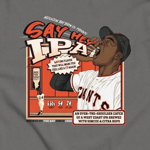 Willie Mays Fake Craft Beer Label T-Shirt