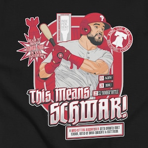 Kyle Schwarber Fake Craft Beer Label T-Shirt