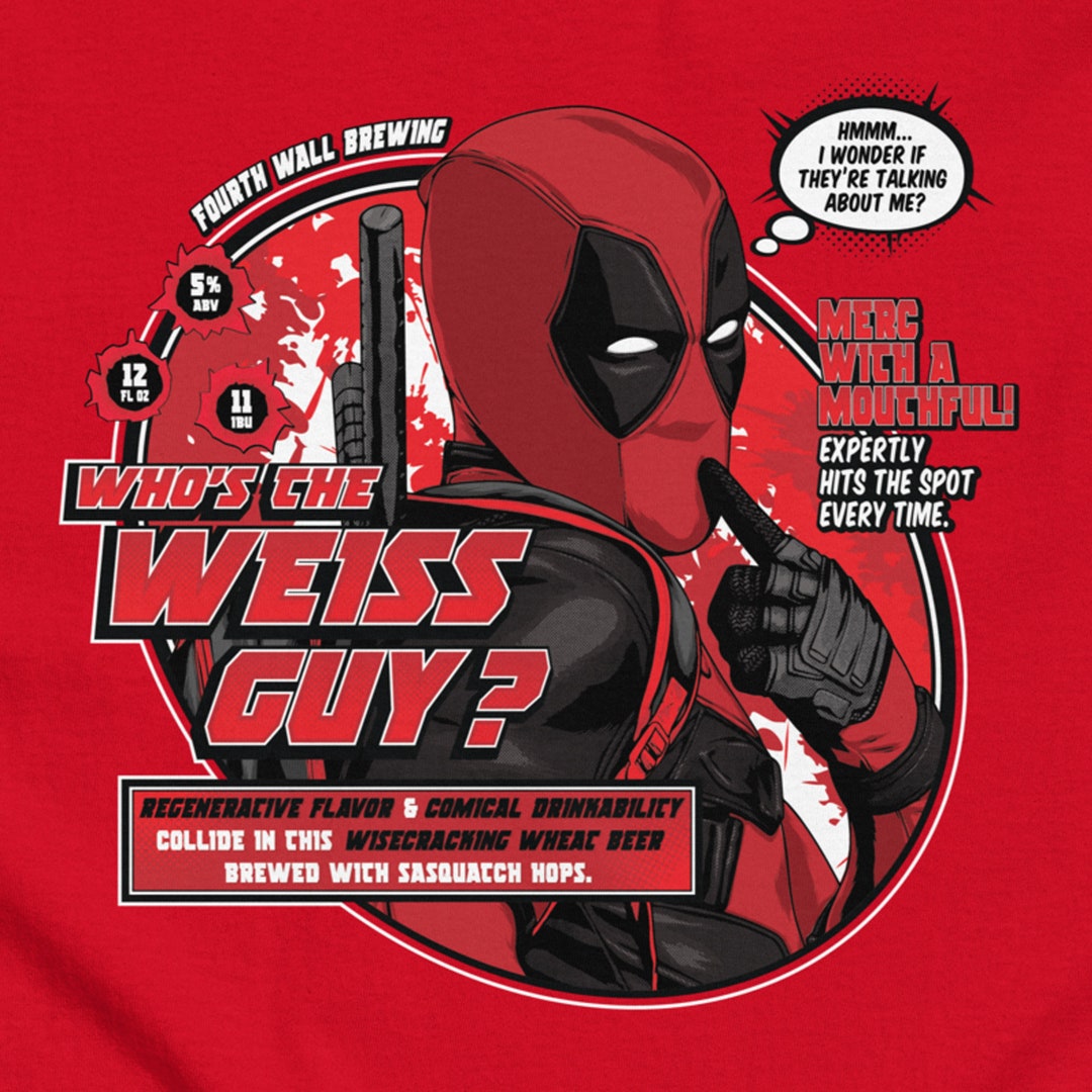 Deadpool Fake Craft Beer Label T-shirt - Etsy
