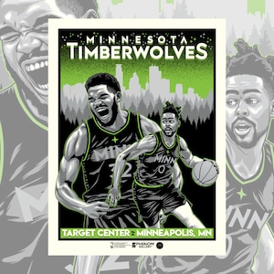 Officieel gelicentieerde Minnesota Timberwolves 2020-21 City Edition Uniforms Print