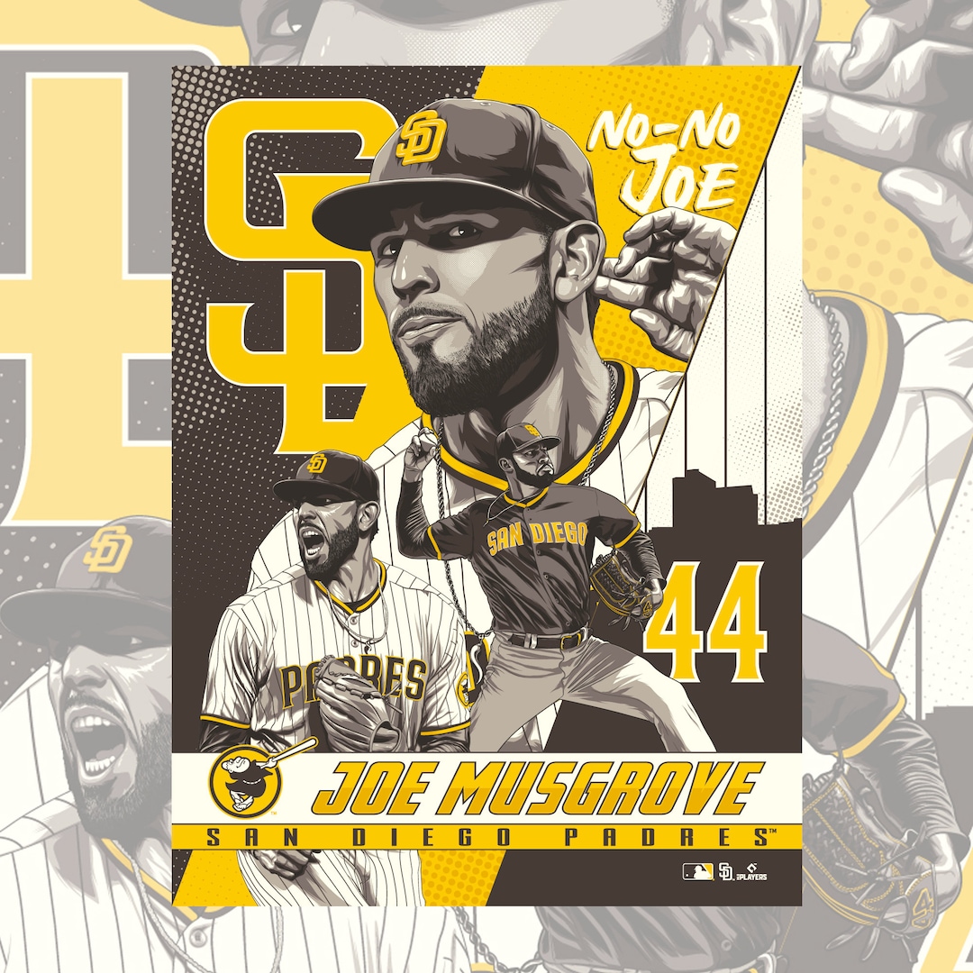 Padres Java Joe Officially Licensed San Diego Padres Joe Musgrove Print - Etsy