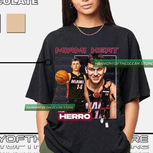 Nike Youth Miami Heat Tyler Herro #14 Cotton Black T-Shirt