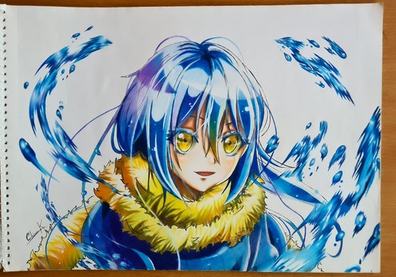 Anime Boy Colored Pencils Drawing Anime Poster Cartoon - Etsy Anime Boy Colored Pencils Drawing Anime Poster Cartoon - Etsy