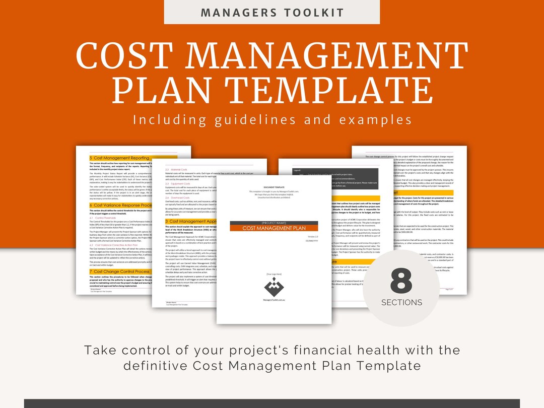 Cost Management Plan Template Fully Editable MS Word With Examples Cost 