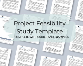 Plantilla de estudio de viabilidad de proyecto: editable en Word (descarga digital)