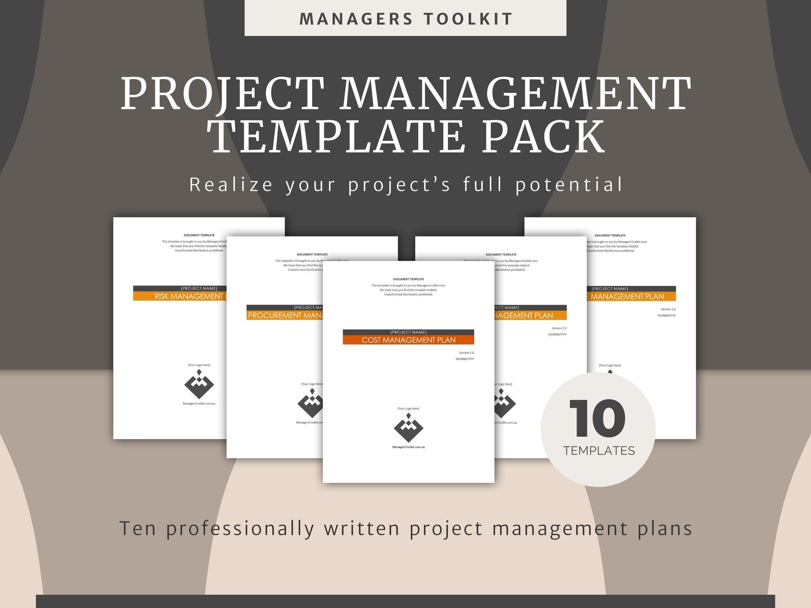 Project Management Template Pack | Ten Fully Editable Word DOCX | PMBOK ...
