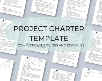 Plantilla de Carta del Proyecto: Word editable, caso de negocio (descarga digital)