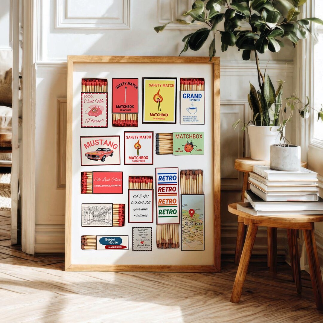 Matchbox Poster.pdf Custom Matchbox Poster Template: DIY Wall Art Vintage Classic Wall ...