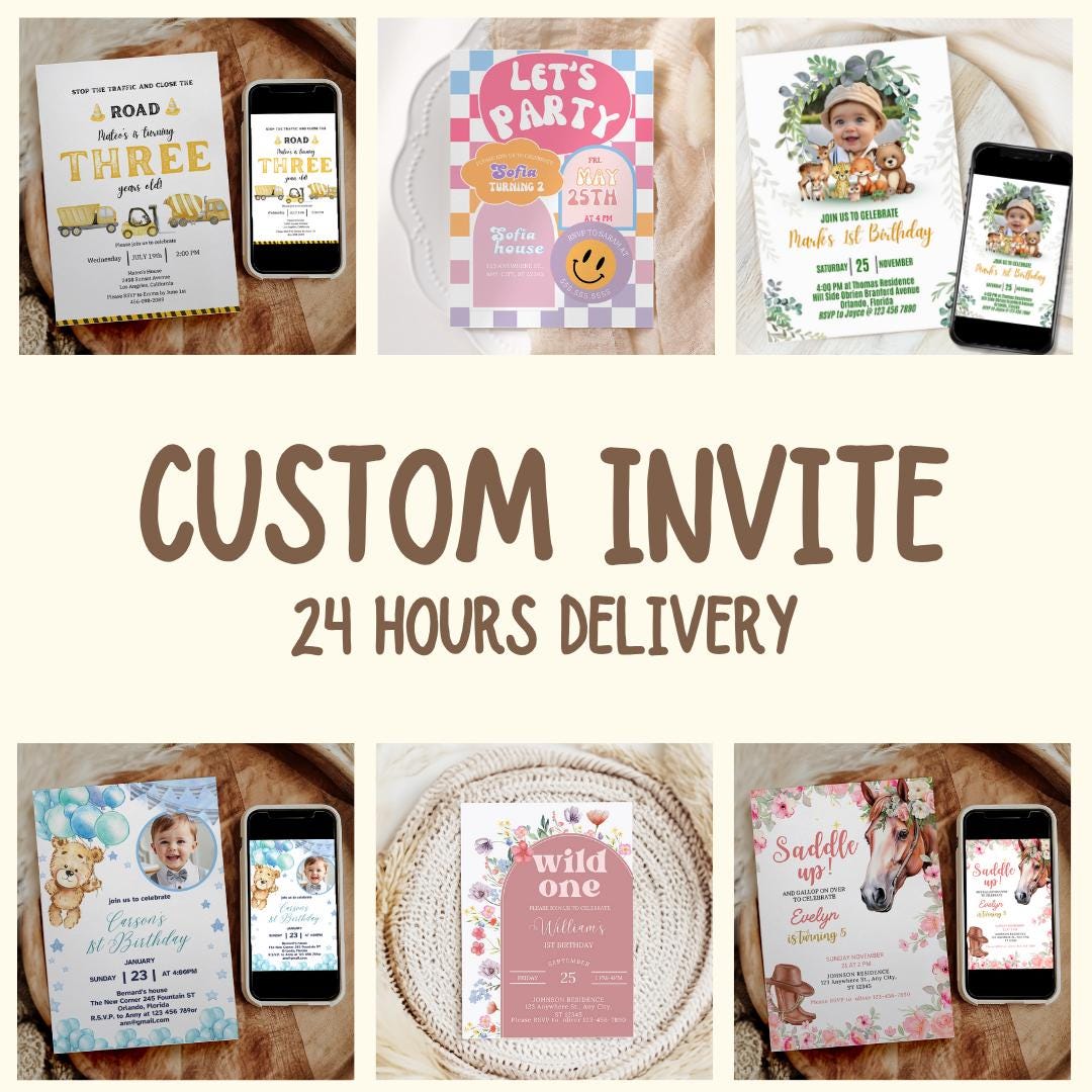 To Invite Sign Customize Any Invite or Welcome Sign Design With Your Theme, Colors, or ...
