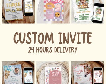 Customize any invite or welcome sign design with your theme, colors, or style, Instant Download, Digital Template