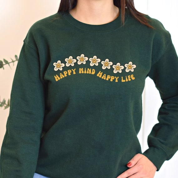 Happy Mind Happy Life Sweatshirt main image 1