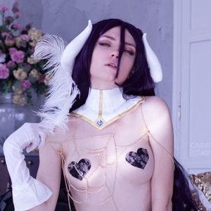 CA1422 - CaryKEyAlbedo Overlord - 2K 1400x2200px 64 PhotoSet, Instant Download Drive Link NSFW