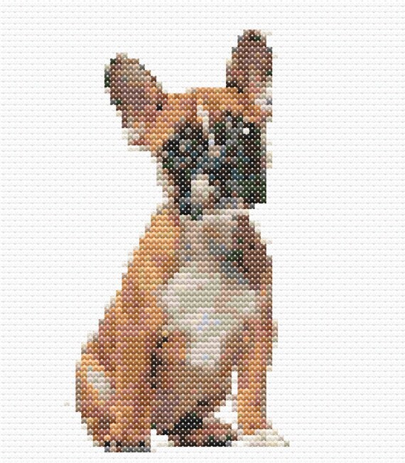Cross Stitch Pattern French Bulldog Etsy