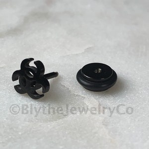 Biohazard Fake Plug, Minimalist Goth Fake Plug Screw Back Earring, Fun Lightweight  Everyday Earring