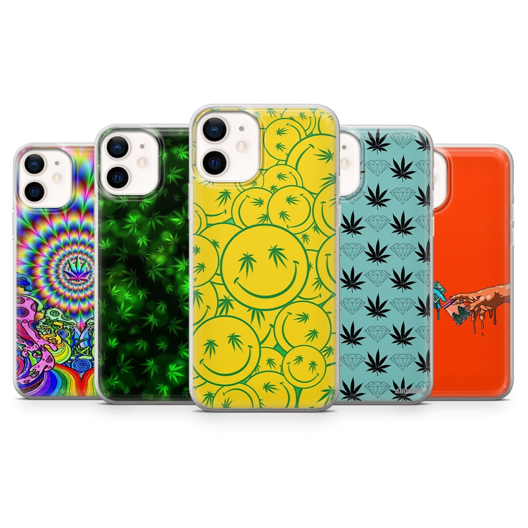 Weed Marijuana Phone Case Psychedelic Cover Fit for Iphone 14 Etsy