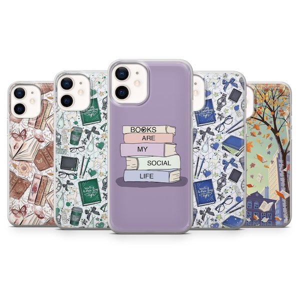 Bookish case Phone Case Book Lover case Cover for iPhone 14, 13 12 11 Pro, XR, Samsung A13, S22, S21 FE, A40, A72, A52, Pixel 6a