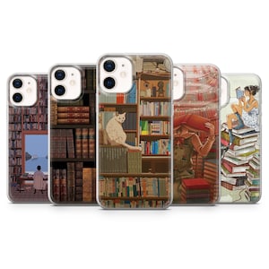 Bookish case Phone Case Book Lover case Cover for iPhone 14, 13 12 11 Pro, XR, Samsung A13, S22, S21 FE, A40, A72, A52, Pixel 6a