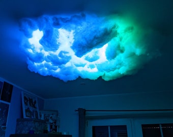 Lampa LED RGB + reakcja na dzwięk: Chmura