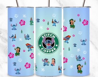 Kubek Lilo & Stitch: Hawaii Vibes, 20 uncji, stal nierdzewna