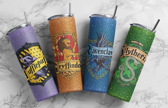 Harry Potter Inspired Slytherin Tumbler with Lid and Straw, Harry Potter  Merch