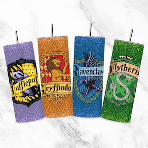 H Potter Houses-Tumbler 20oz - wizard Harry- Gift for all-Handmade Custom Stainless Steel Glossy