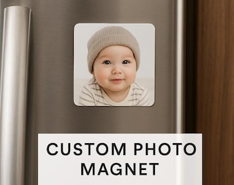 Imán de foto personalizado 2x2 / Imán de refrigerador personalizado / Imán de imagen personalizado / Imanes de foto a granel / Regalos para la familia • Eventos • Recuerdos