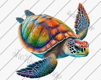 Sea Turtle png, Clip art png, Ocean Lover, Turtle png, Summer png, Sublimation Designs Downloads, DTG Files, Beach Shirt png